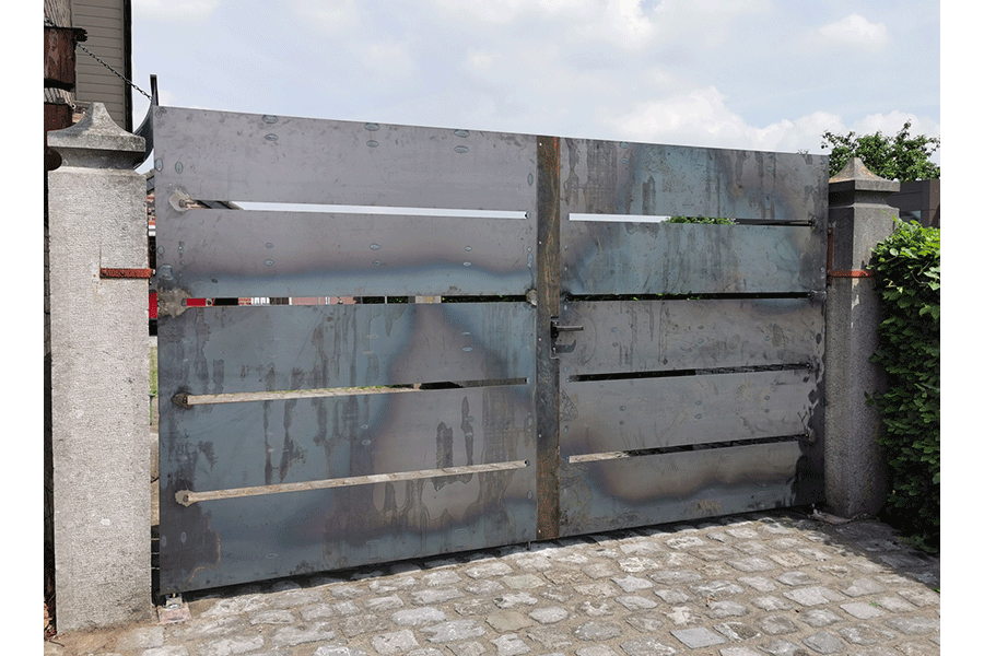 03 Kraft Metallbau Cortenstahltor Kundenwunsch